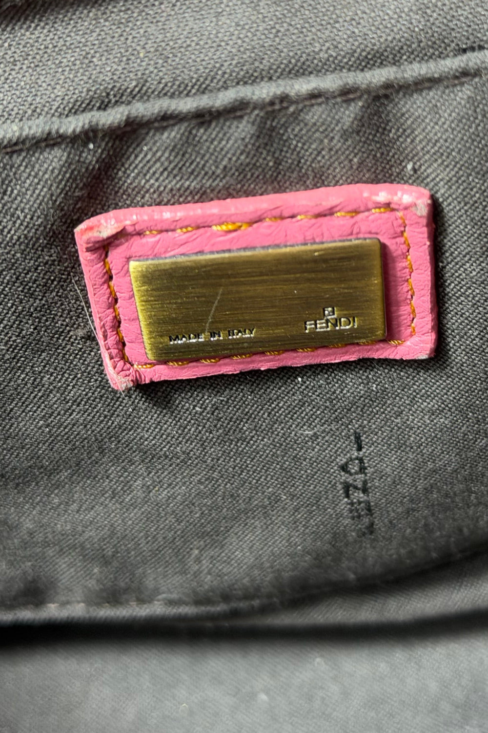Fendi Orange Patent Vernice Chain Shoulder Bag | Italian Secondhand