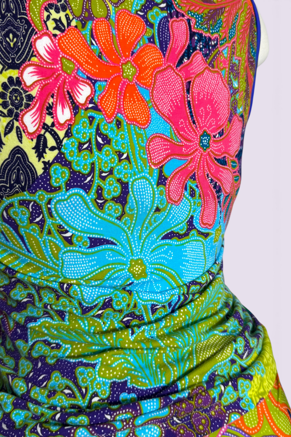 Kenzo Wave Floral Print Bikini & Tank Top Set | Japanese Secondhand