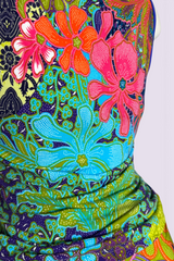 Kenzo Wave Floral Print Bikini & Tank Top Set | Japanese Secondhand