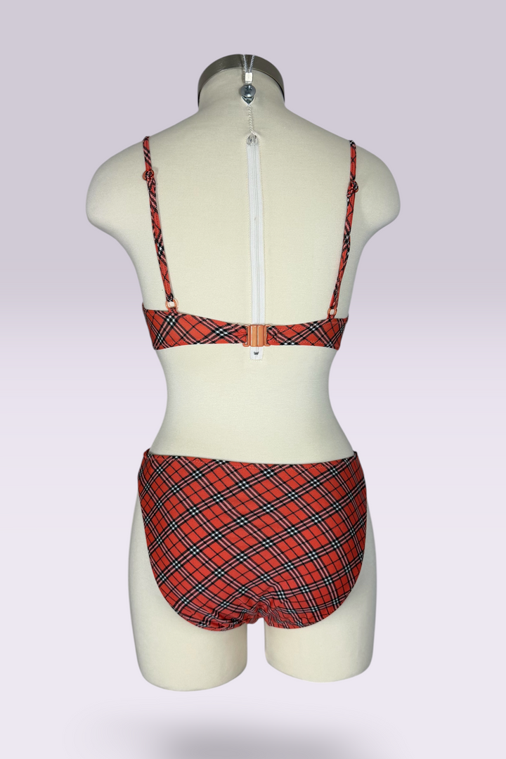 Burberry Blue Label Nova Check 3-Piece Bikini Set with Cover-Up Skirt | British Secondhand
