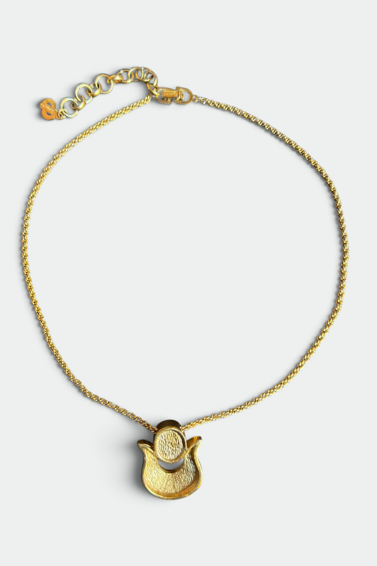 COMING SOON: CHRISTIAN DIOR BLUE STONE & RHINESTONE GOLD NECKLACE | FRENCH VINTAGE