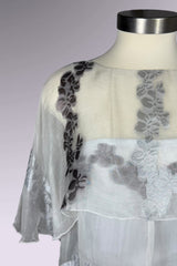 Armani Collezioni Sheer Silk Blend Floral Overlay Dress | Italian Secondhand