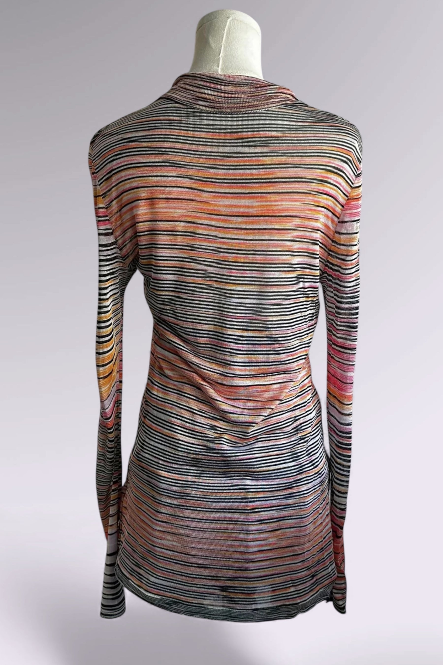 Missoni Long Sleeve Striped Knit Cardigan | Italian Vintage