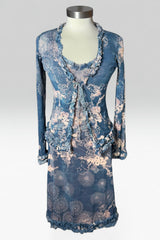 Jean Paul Gaultier Floral Mesh Dress Set | French Vintage