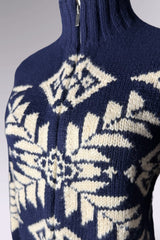 Ralph Lauren Wool Angora Zip-Up Knit | American Vintage