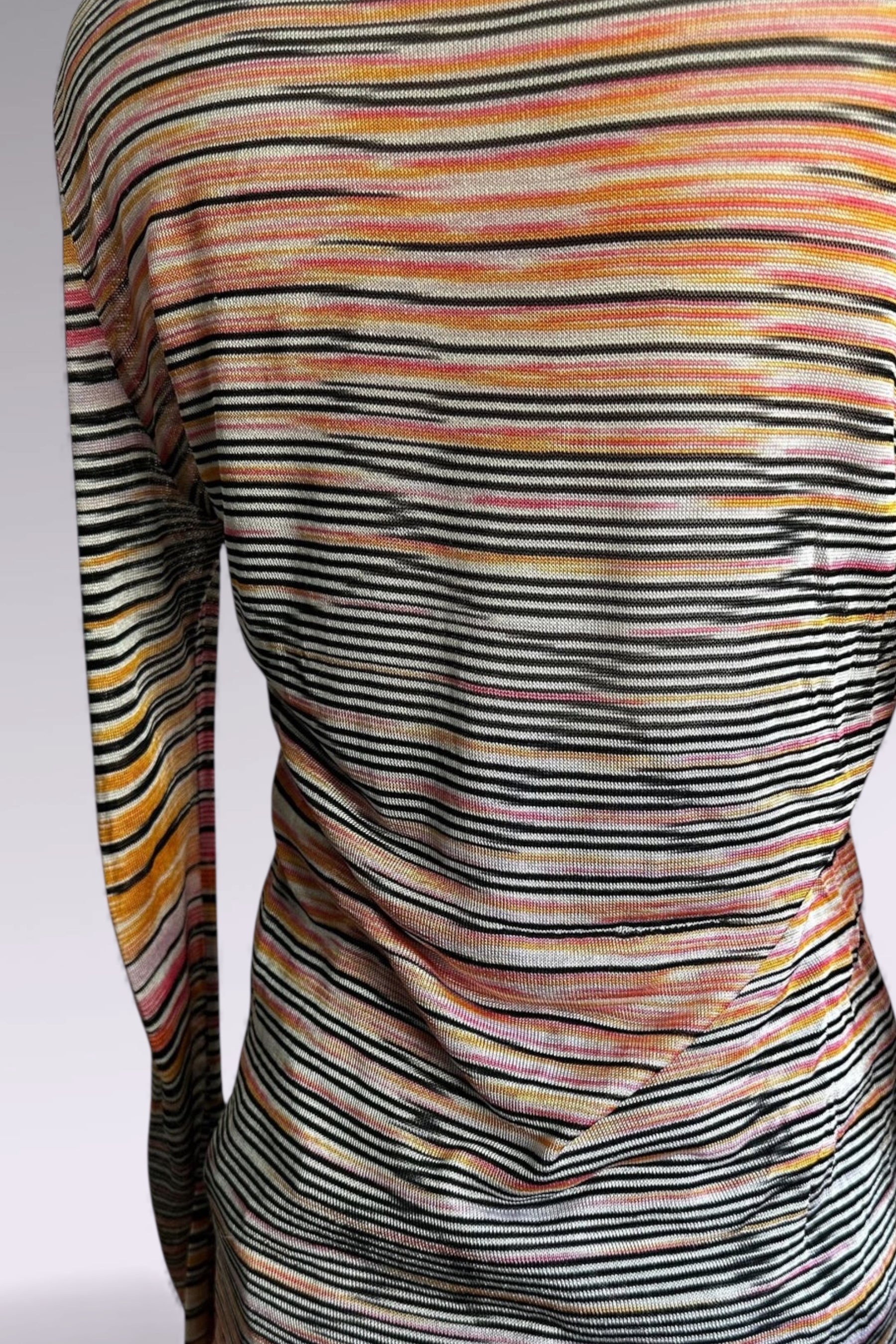 Missoni Long Sleeve Striped Knit Cardigan | Italian Vintage