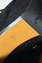 COMING SOON: SONIA RYKIEL BLACK SUEDE JEWELED PLATFORM ANKLE BOOTS | FRENCH SECONDHAND