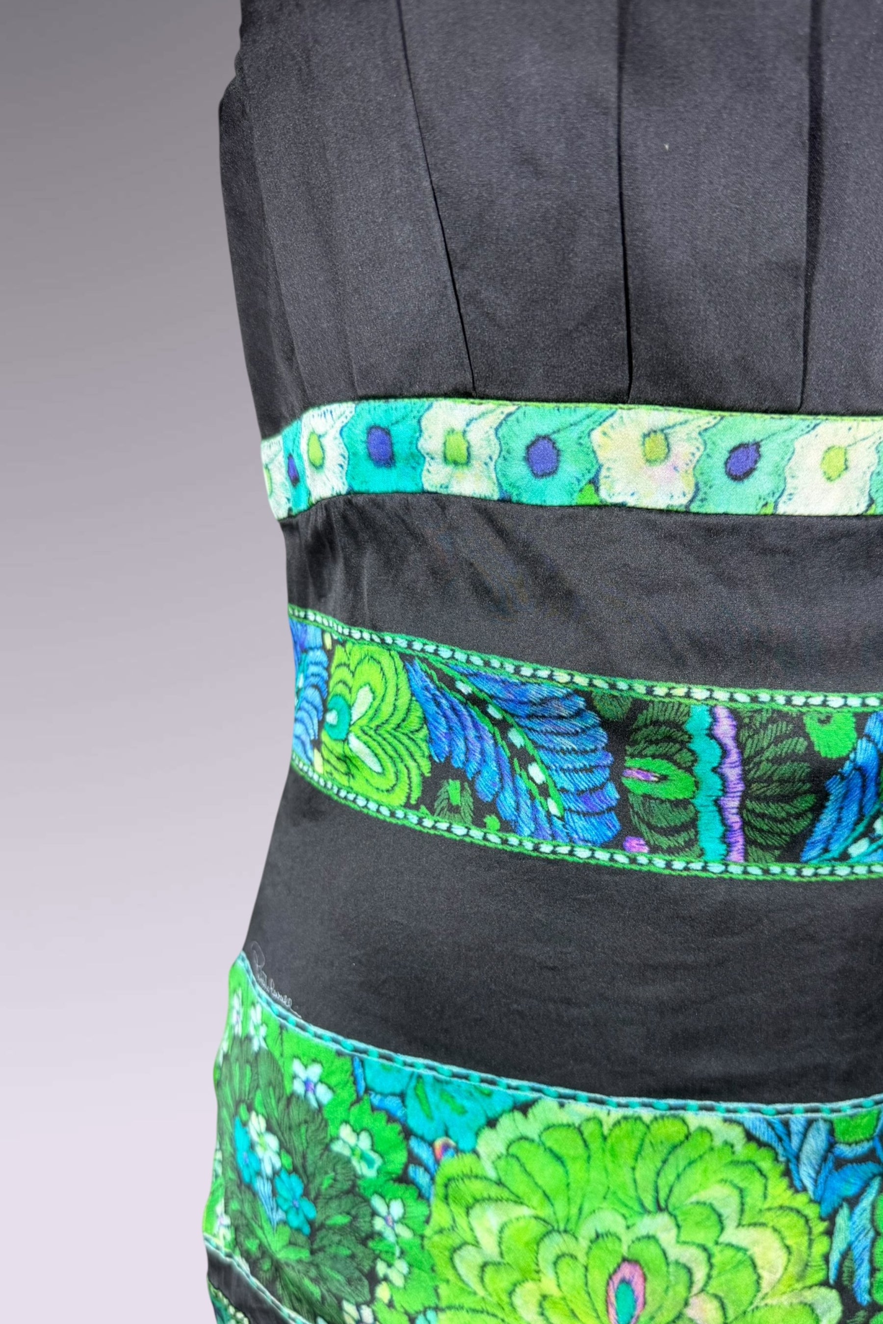 Roberto Cavalli Green Silk Top & Skirt Set | Italian Secondhand