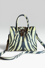 COMING SOON: Roberto Cavalli Zebra Print Leather Bag