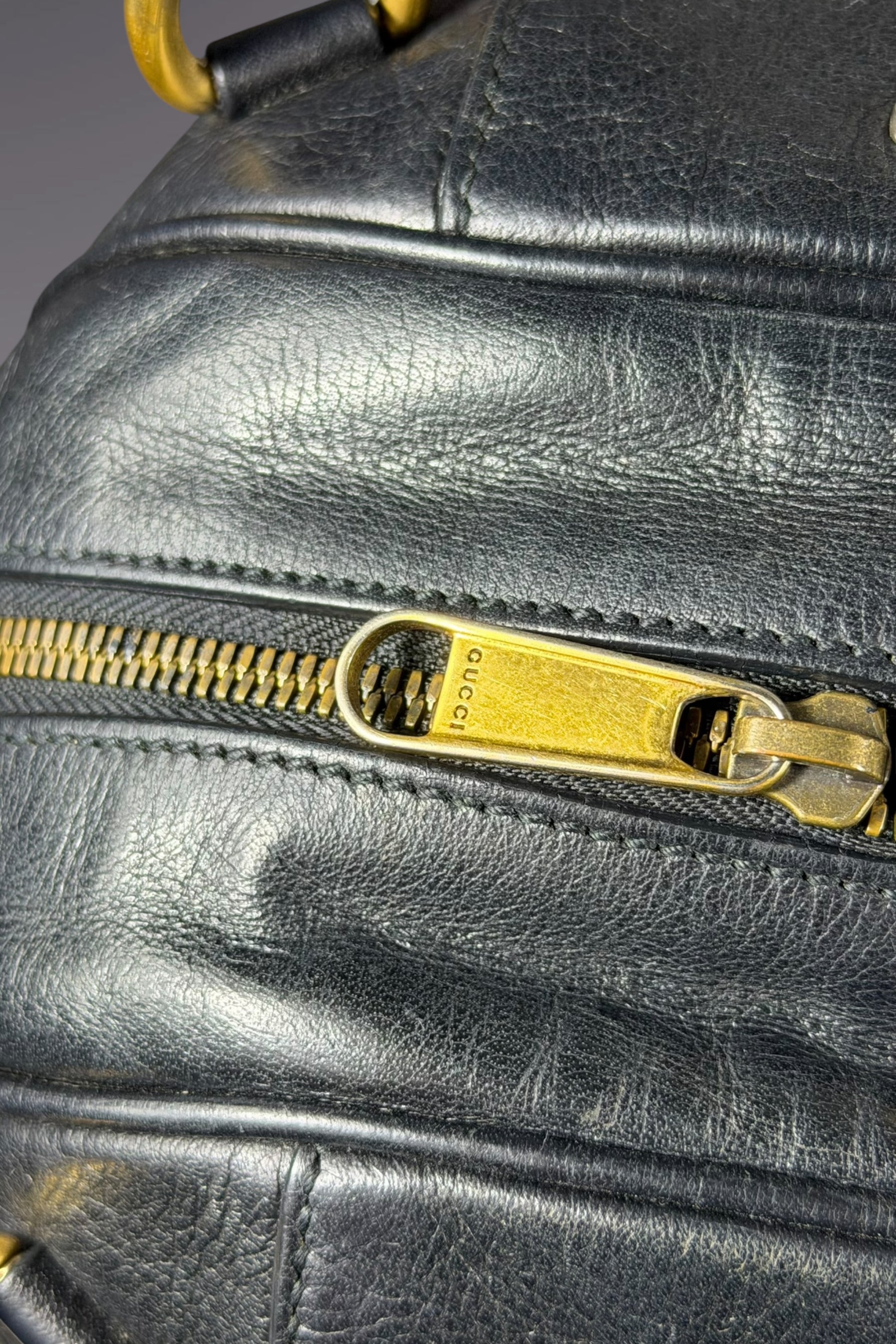 Gucci Black Leather Basketball Bag | Italian Designer Secondhand