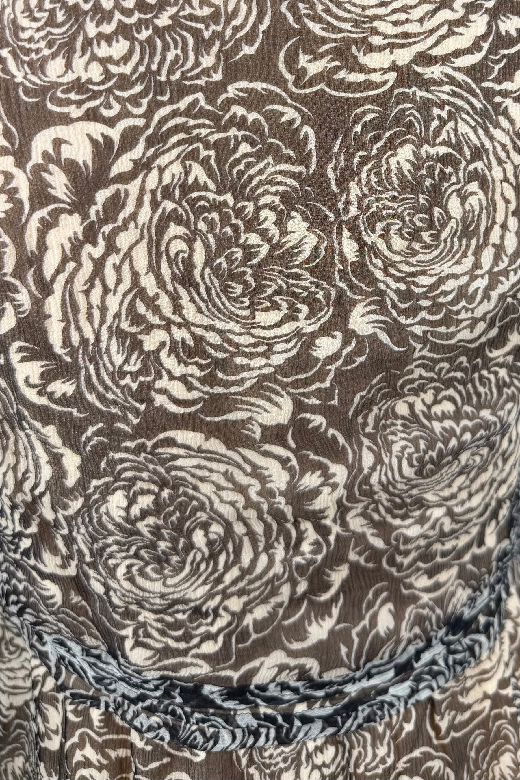 Blumarine Silk Floral Beaded Top | Italian Vintage