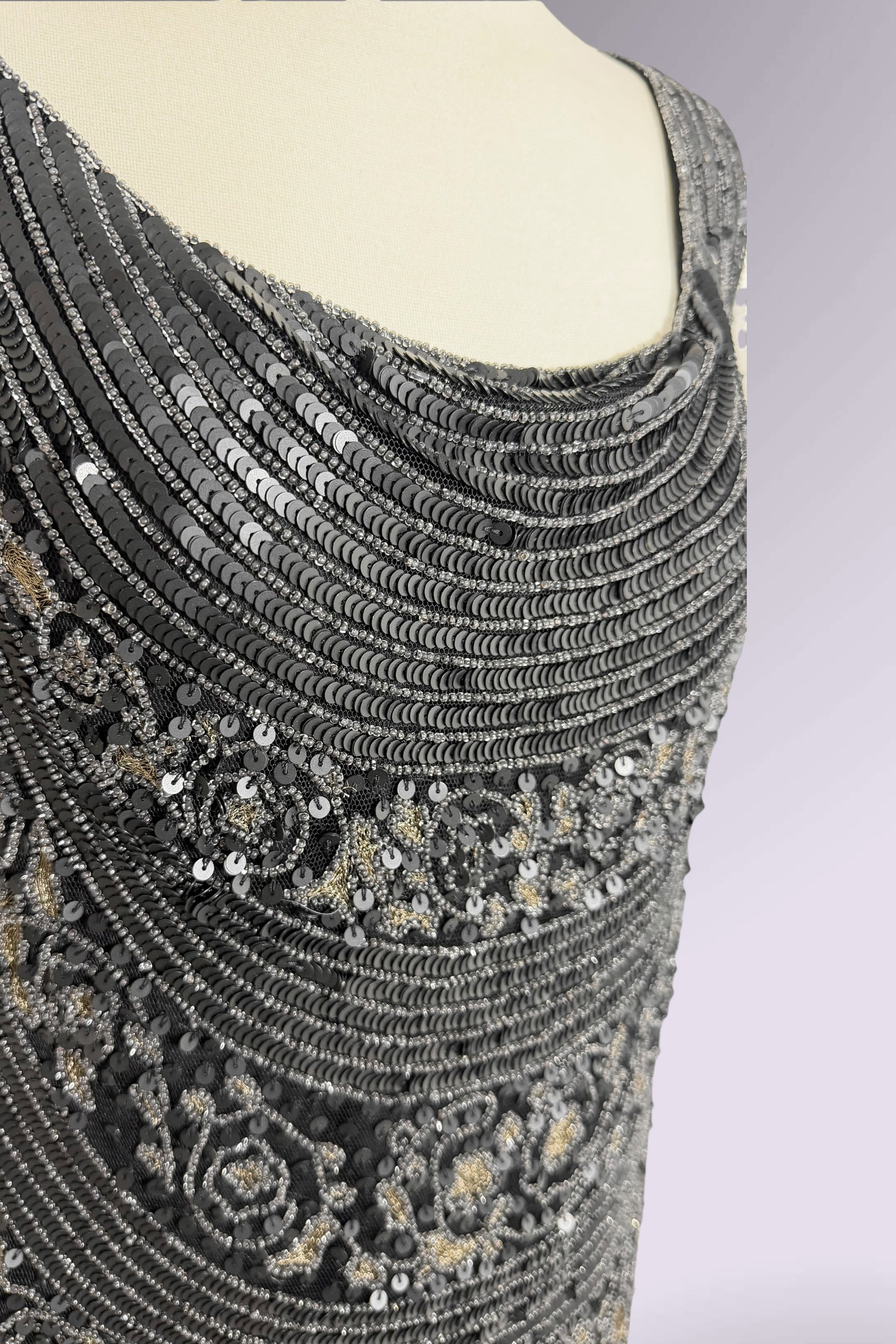 Ralph Ralph Lauren Beaded Flapper Dress | American Vintage