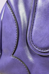 Anna Sui Purple Leather Frame Bag | American Secondhand