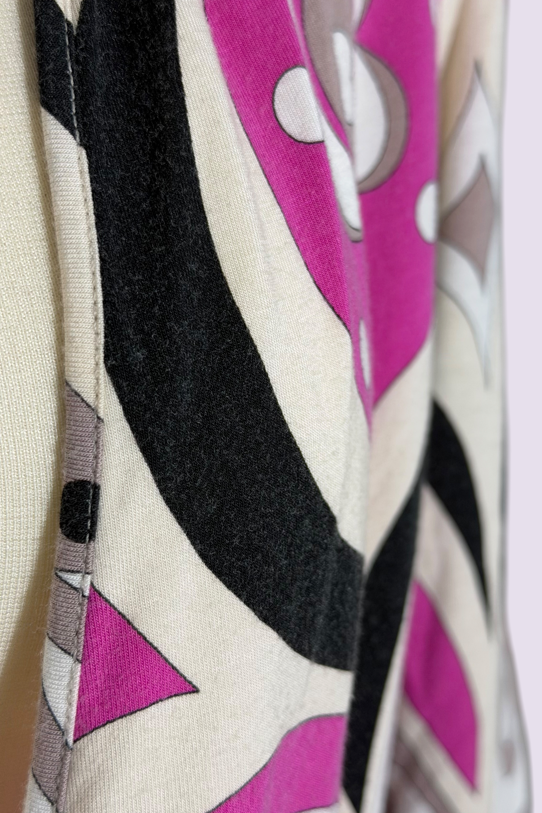 Emilio Pucci Pink Geometric Wrap Top | Italian Vintage