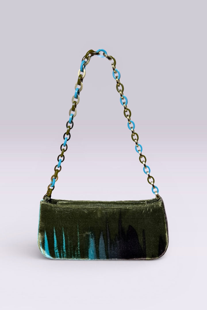 Salvatore Ferragamo Velvet Shoulder Bag | Italian Vintage