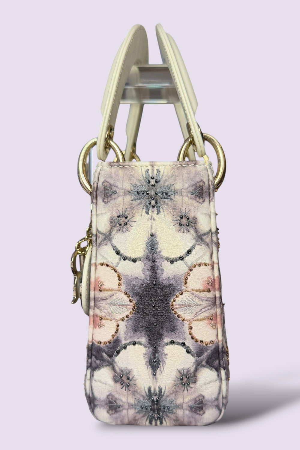 Lady Dior Mini Embroidered Beaded Bag | French Secondhand