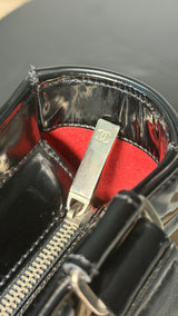 Chanel Chocolate Bar Black Patent Leather Tote | French Vintage