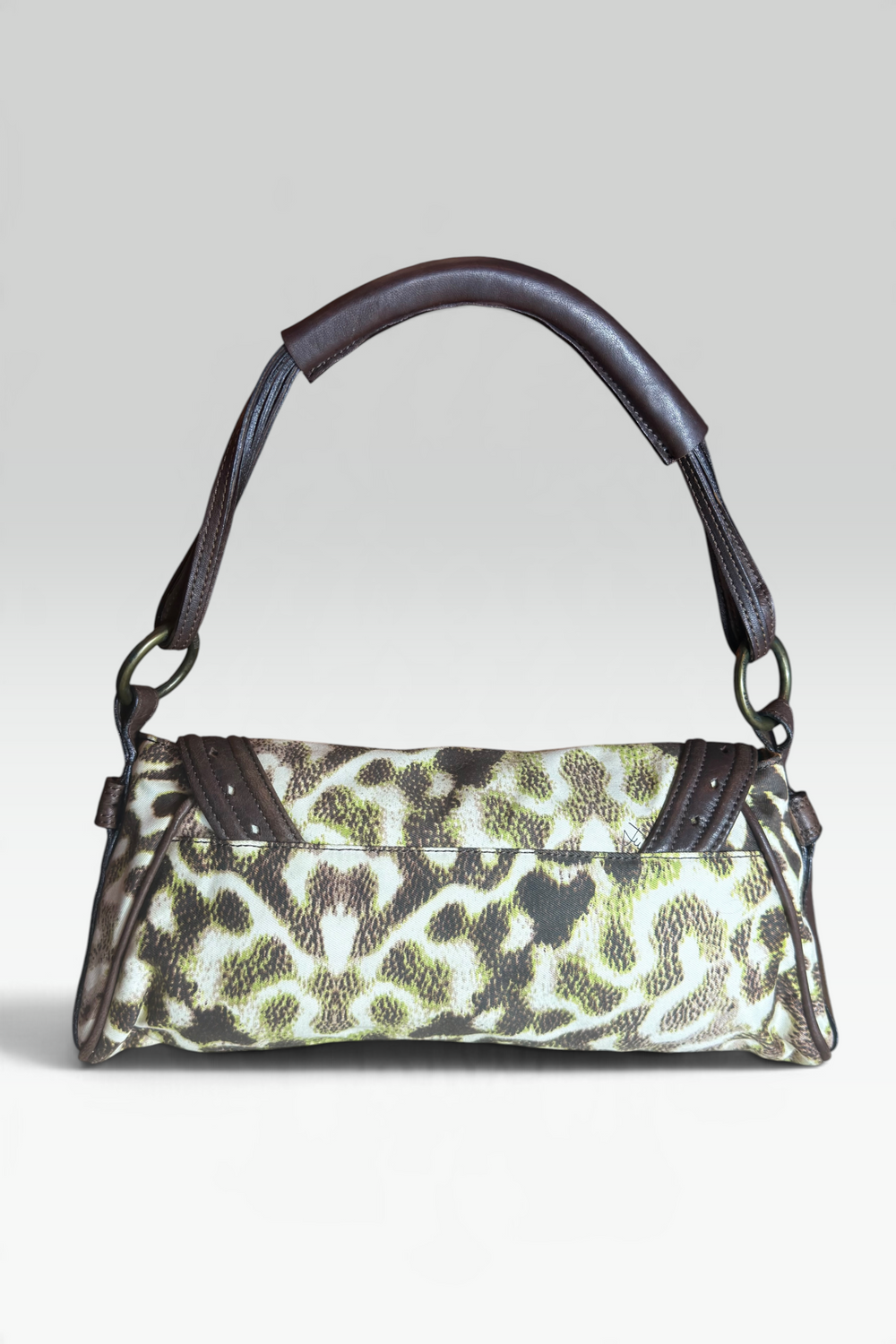 COMING SOON: JUST CAVALLI 2007 ANIMAL PRINT LOGO SHOULDER BAG | ITALIAN SECONDHAND