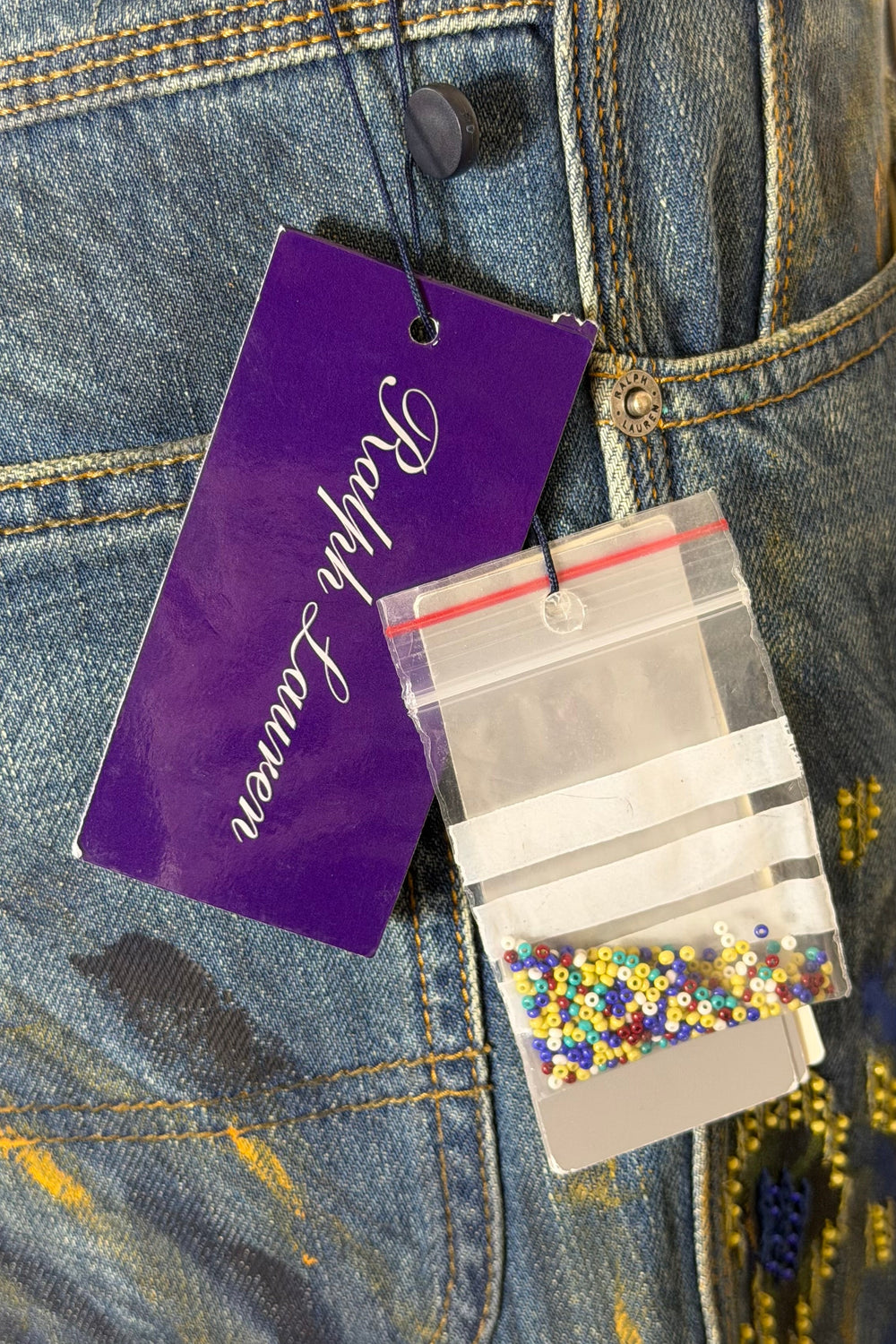 COMING SOON: Ralph Lauren Purple Label Embellished Painter Jeans | American Secondhand
