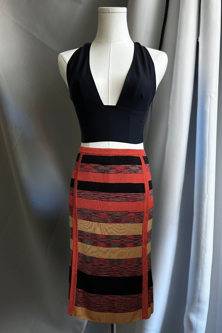 Missoni Striped Knit Skirt | Italian Designer Vintage
