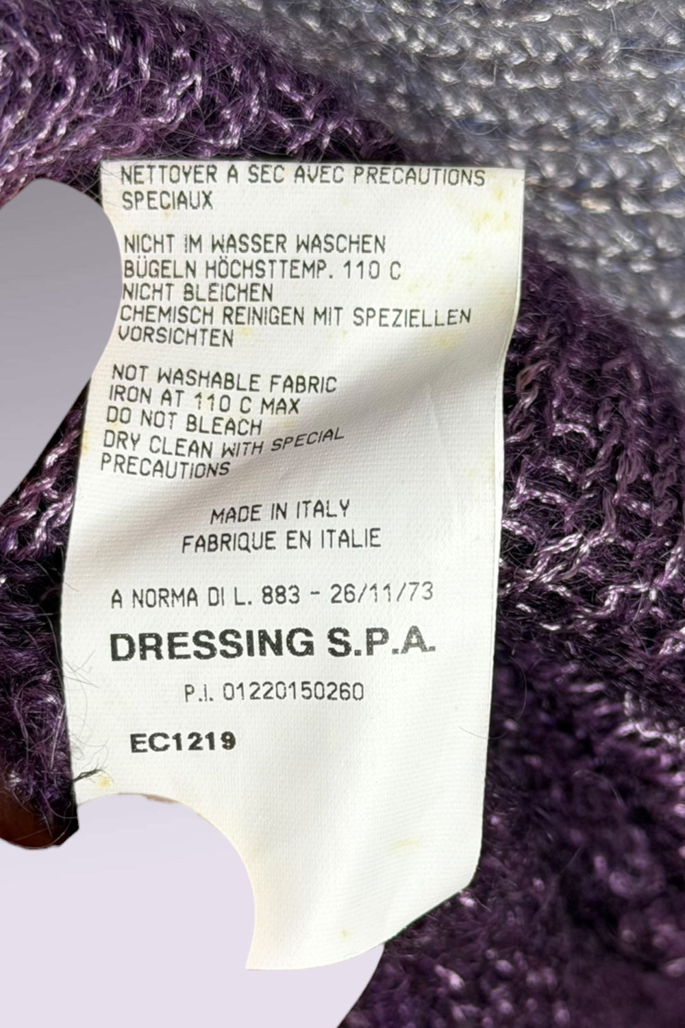 Roberto Cavalli CLASS Ombré Mohair Knit Tie Front Cardigan | Italian Secondhand