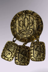 Louis Féraud Abstract Face Statement Brooch | French Vintage