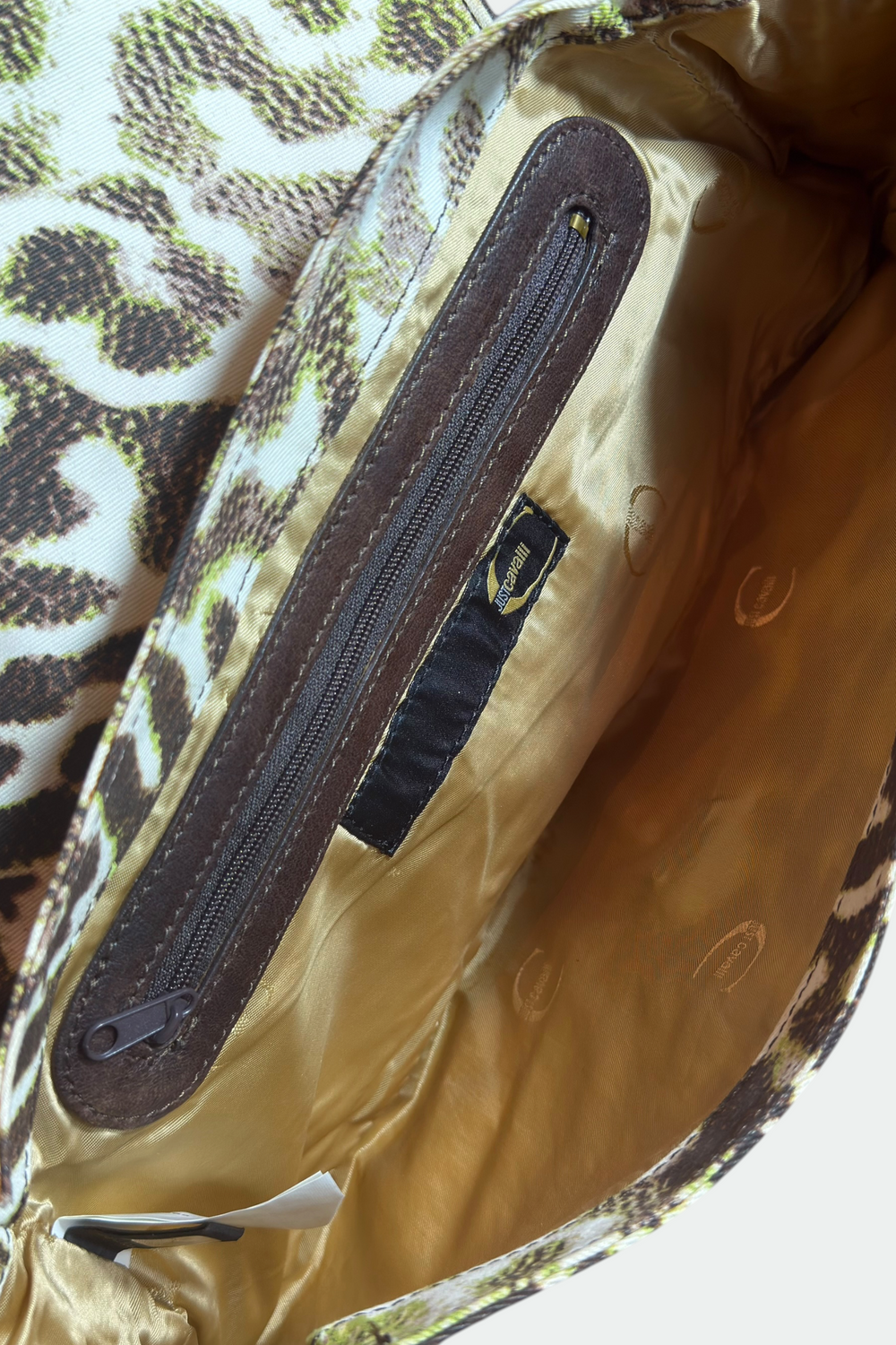 COMING SOON: JUST CAVALLI 2007 ANIMAL PRINT LOGO SHOULDER BAG | ITALIAN SECONDHAND