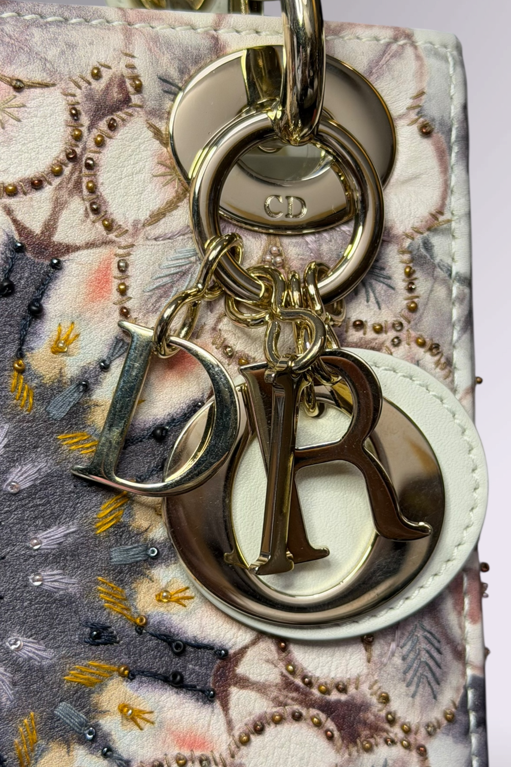 Lady Dior Mini Embroidered Beaded Bag | French Designer Secondhand