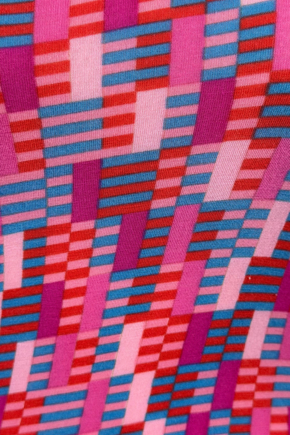 Versus Versace Pink Geo Print Cutout Tee | Italian Vintage
