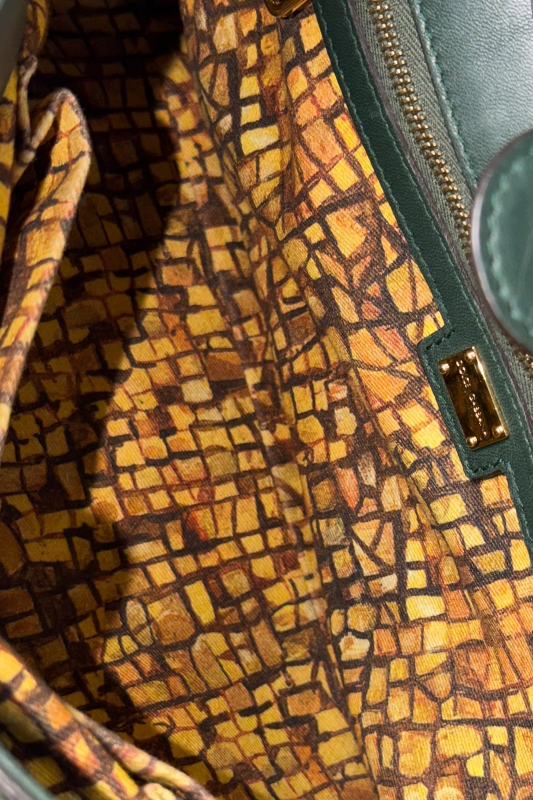 Dolce & Gabbana Byzantine Mosaic Print Bag | Italian Secondhand