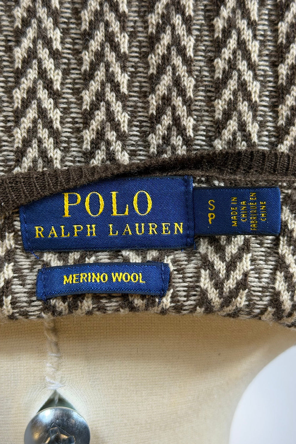 Ralph Lauren Merino Wool Herringbone Knit Set | American Secondhand