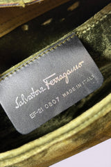 Salvatore Ferragamo Velvet Shoulder Bag | Italian Vintage