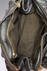 Chloé Paddington Metallic Blue Leather Bag | French Designer Secondhand