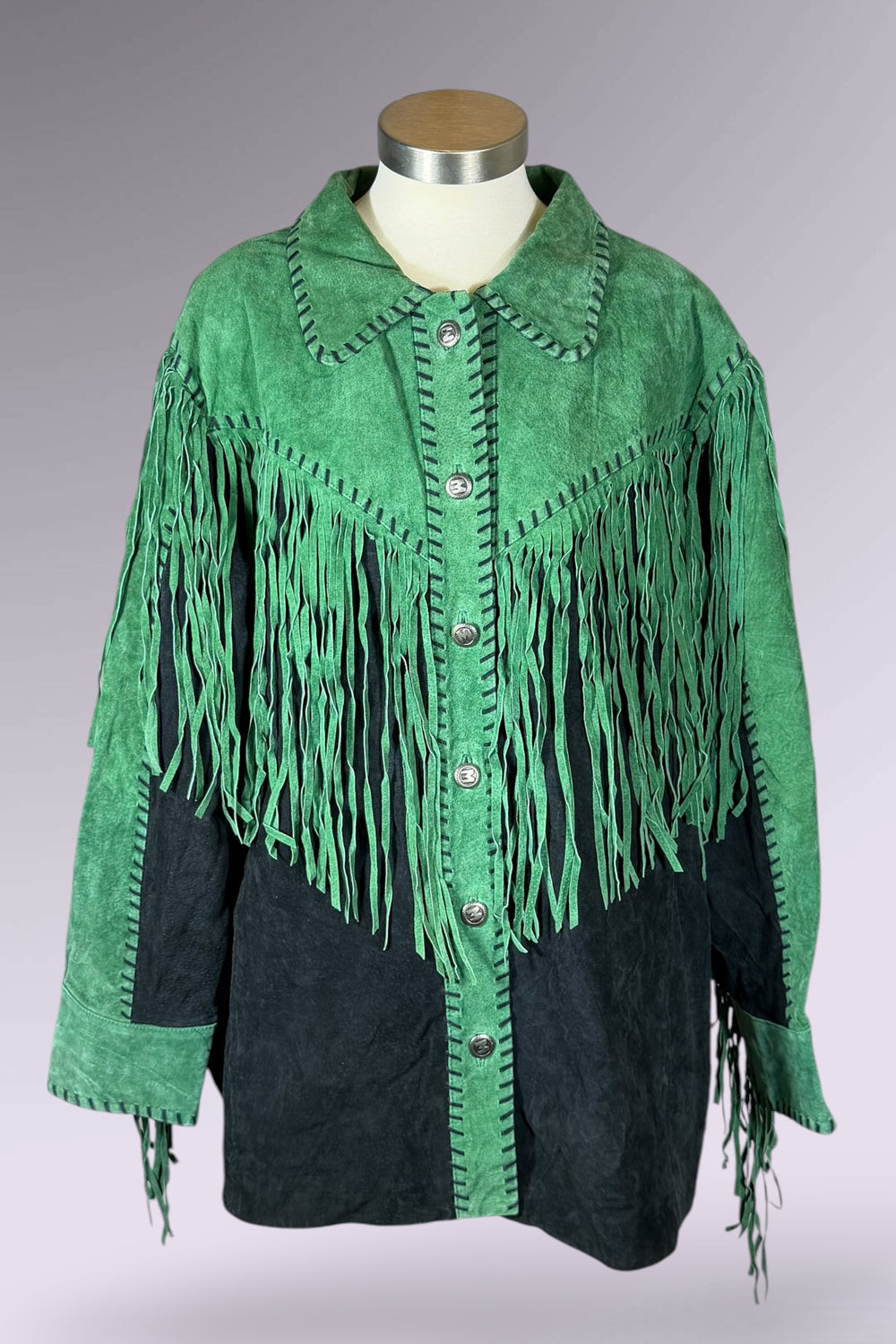 Bob Mackie Fringe Suede Leather Jacket | American Vintage