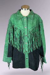 Bob Mackie Fringe Suede Leather Jacket | American Vintage