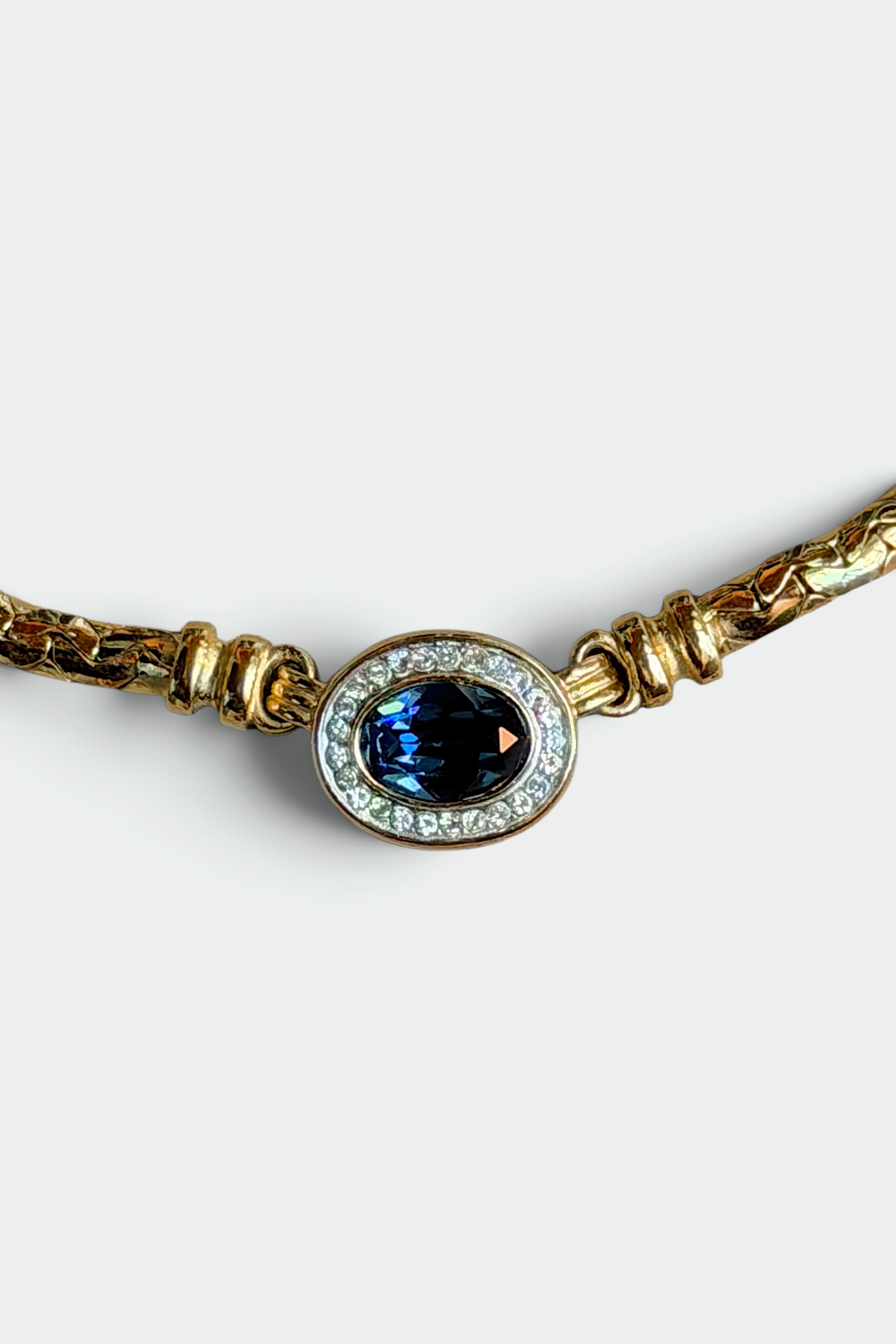 COMING SOON: LANVIN BLUE STONE GOLD NECKLACE | FRENCH VINTAGE