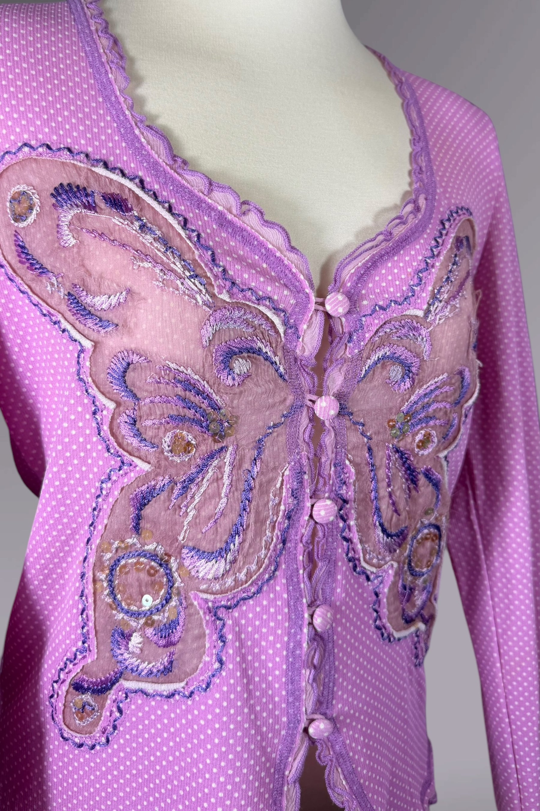 Scervino Street by Ermanno Scervino Butterfly Embroidered Cardigan | Italian Secondhand