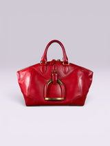Ralph Lauren Red Leather Stirrup Bag | American Secondhand