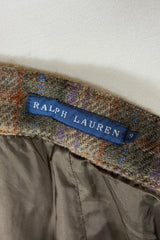 COMING SOON: Ralph Lauren Wool Alpaca Plaid Mini Skirt with Chain Belt Detail | American Vintage