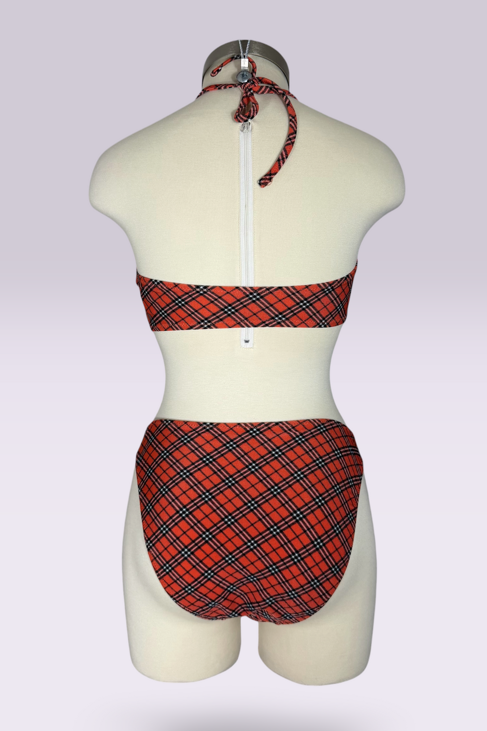 Burberry Blue Label Nova Check Multiway Bandeau 3-Piece Bikini Set with Cover-Up Skirt | British Secondhand