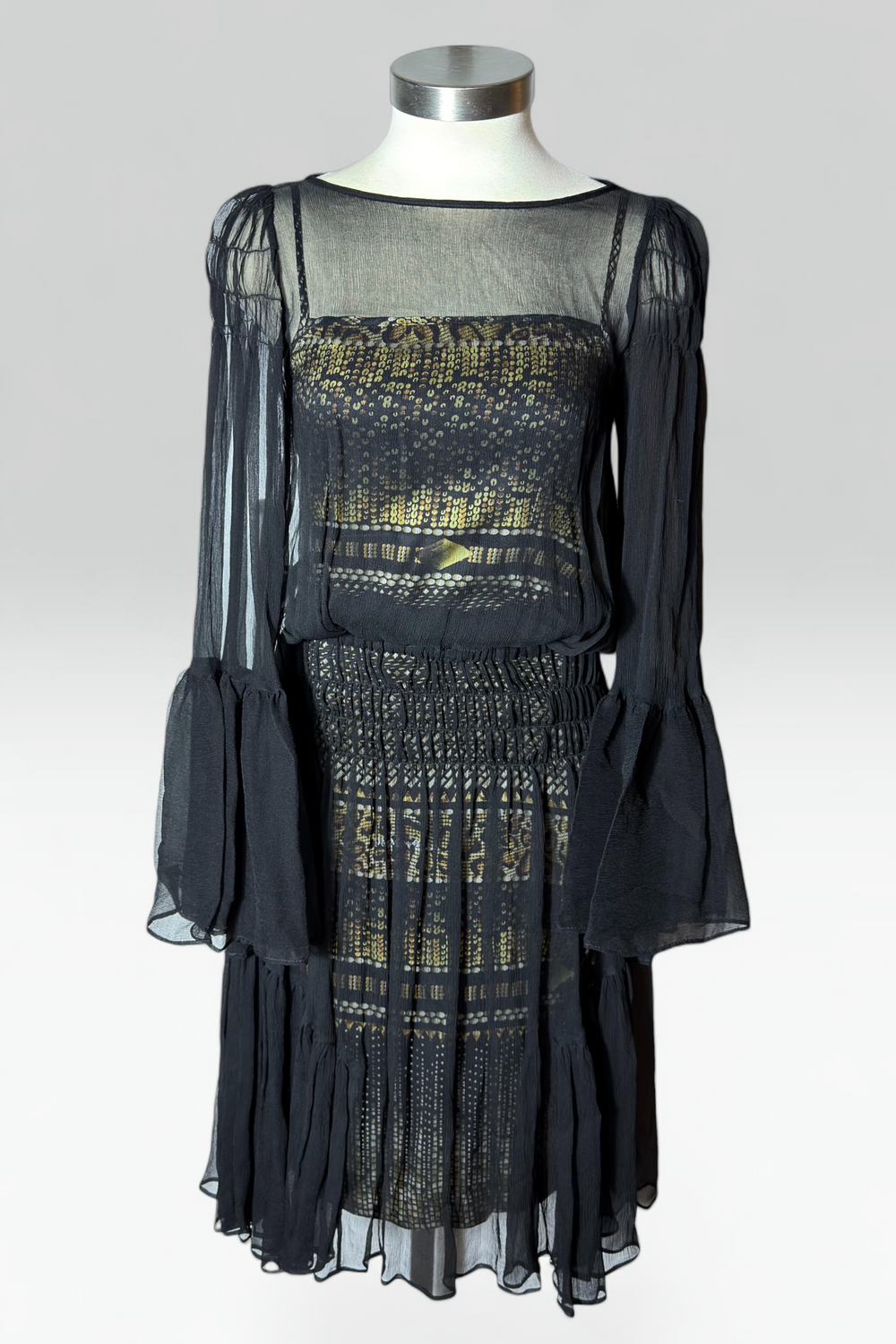 COMING SOON: class by Roberto cavalli layered silk dress (Copy)