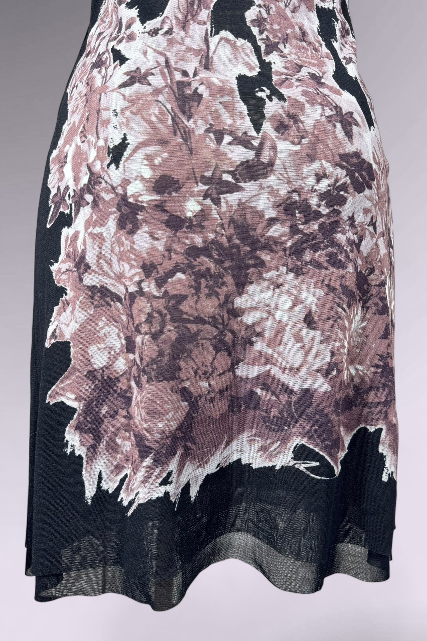Jean Paul Gaultier JPG Floral Mesh Slip Dress | French Vintage