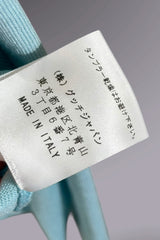 Gucci Light Blue Wool Knit Hook Closure Cardigan | Italian Secondhand