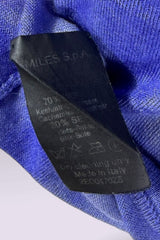 Giorgio Armani 1990s Blue Gradient Cashmere Silk Knit Top | Italian Vintage
