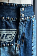 Hysteric Glamour Patchwork Denim Mini Skirt | Japanese Designer Vintage
