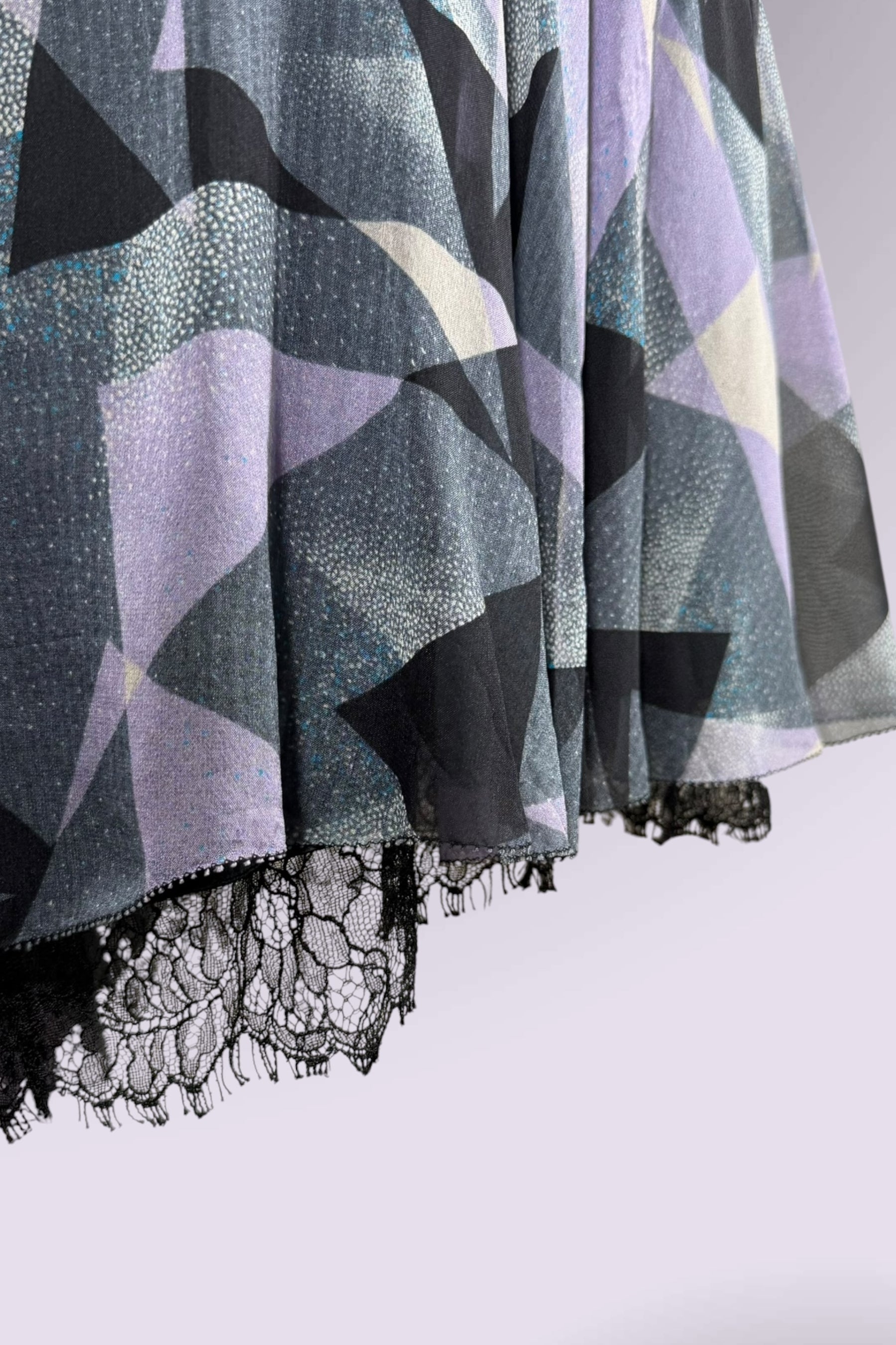 Diane von Furstenberg Silk Geometric Print Dress with Crystal Embellishment | American Secondhand