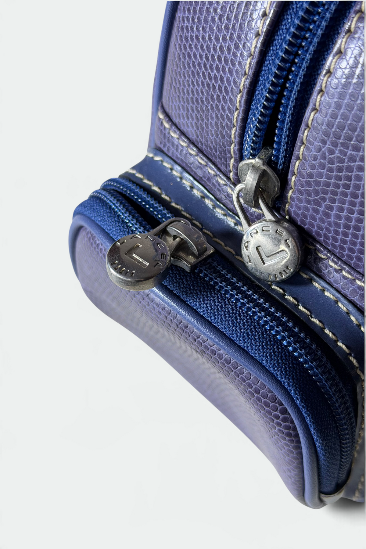 COMING SOON: LANCEL PURPLE LIZARD-EMBOSSED LEATHER BOWLER BAG | FRENCH SECONDHAND
