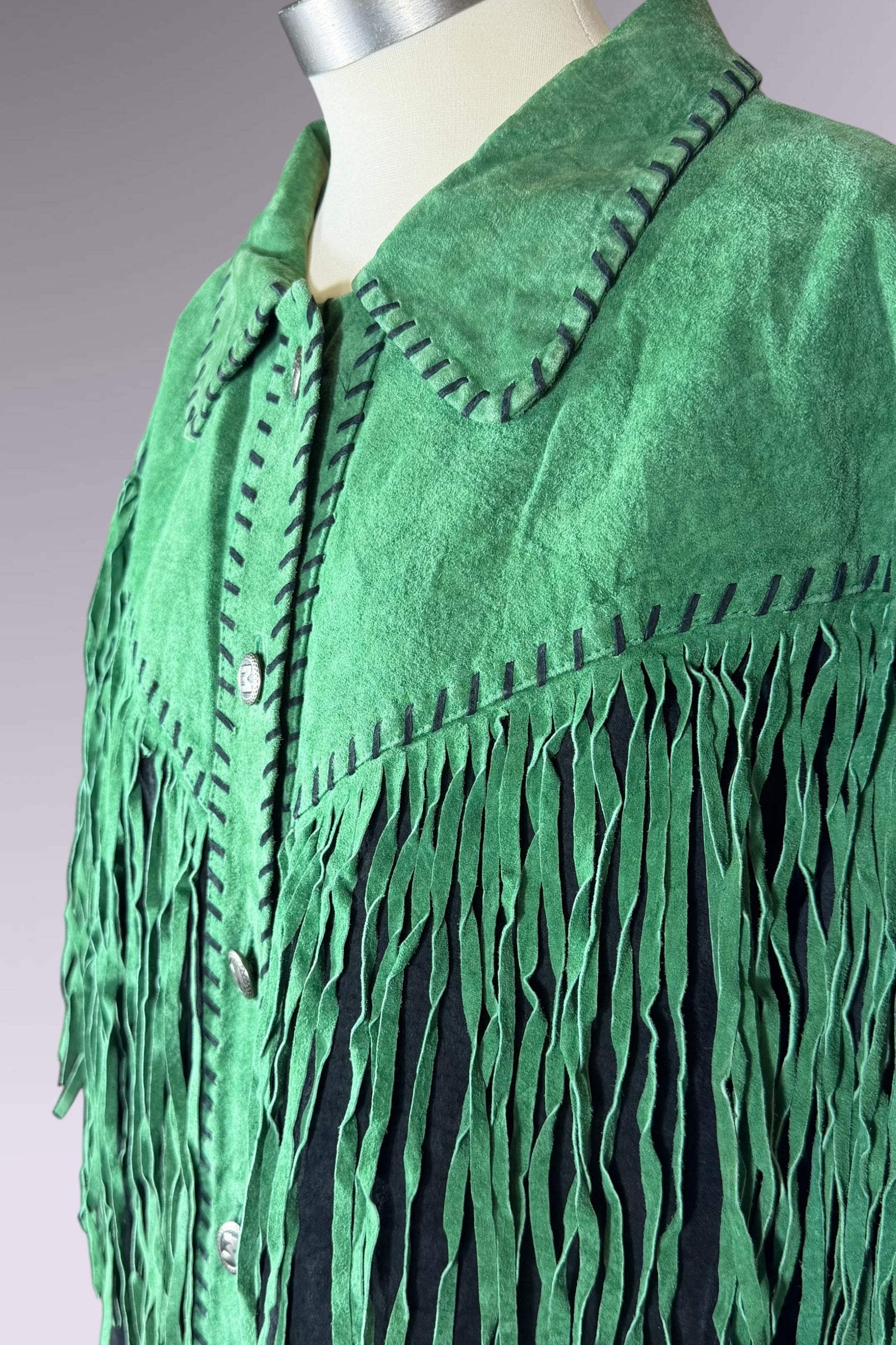 Bob Mackie Fringe Suede Leather Jacket | American Vintage