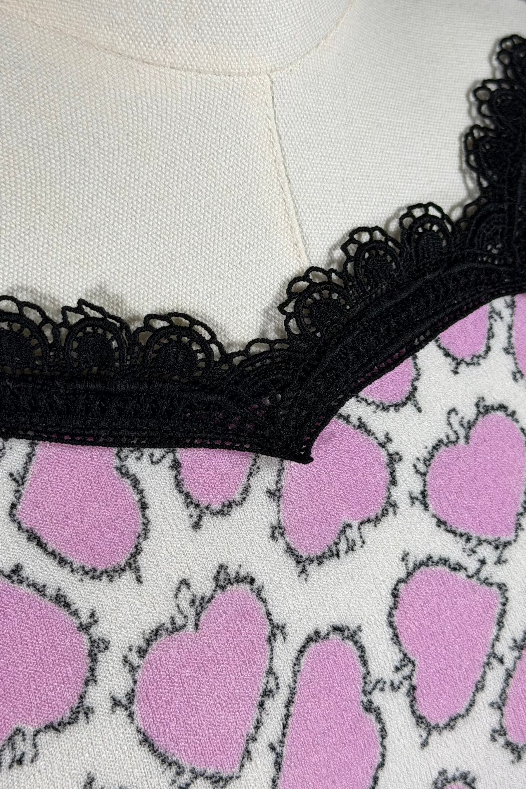 Anna Molinari Couture Heart Print Set | Italian Vintage