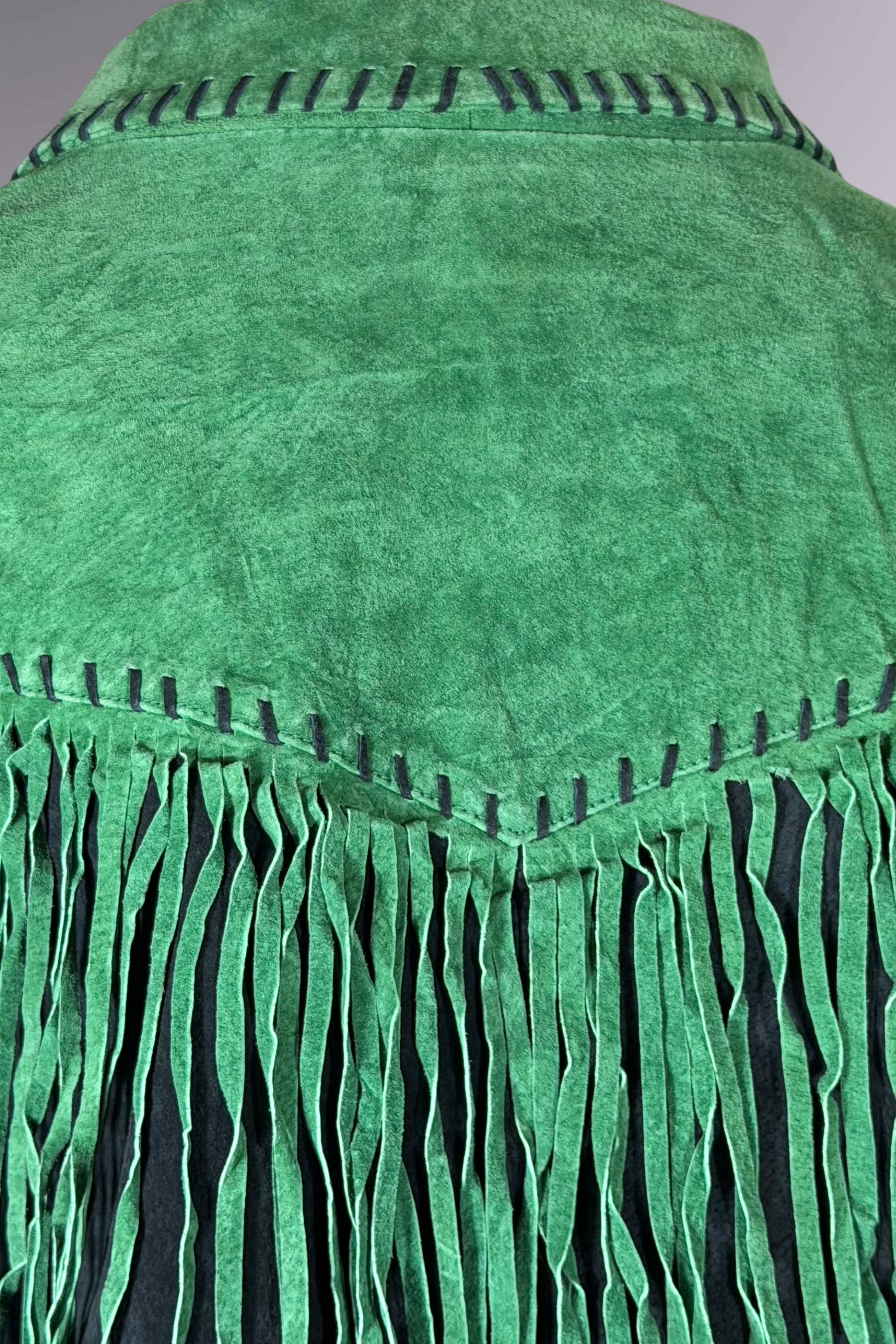Bob Mackie Fringe Suede Leather Jacket | American Vintage